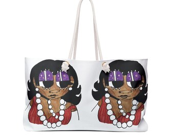 Oversized Weekender Tote Bag: Beach or Town Travel Bag