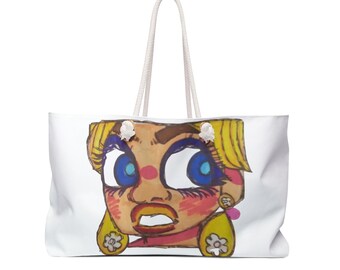 Oversized Weekender Bag: Spun Polyester Travel Tote