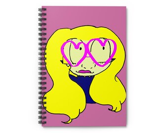 Artistic Spiral Notebook: Playful Design, Ruled Pages