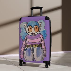 Illustrated Character Suitcase: Hardshell Rolling Luggage