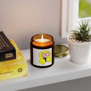 Fun & Whimsical Scented Candles | Coconut Apricot Wax, Home Decor, Gift Ideas, Relaxation, Aromatherapy, Custom Candles