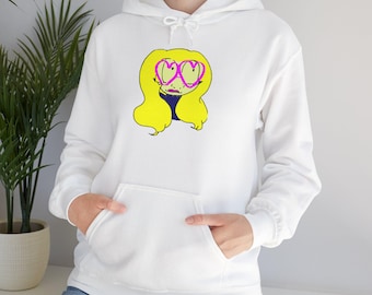 Vibrant Graphic Hoodie: Unisex Cotton-Poly Blend, Embroidered Design
