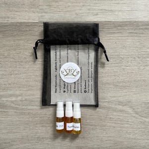 Lightbody Essentials Natural Perfume Trio: Magie D&#39; Or, Radiance, Versailles, Aura-Lifting Spiritual Scents