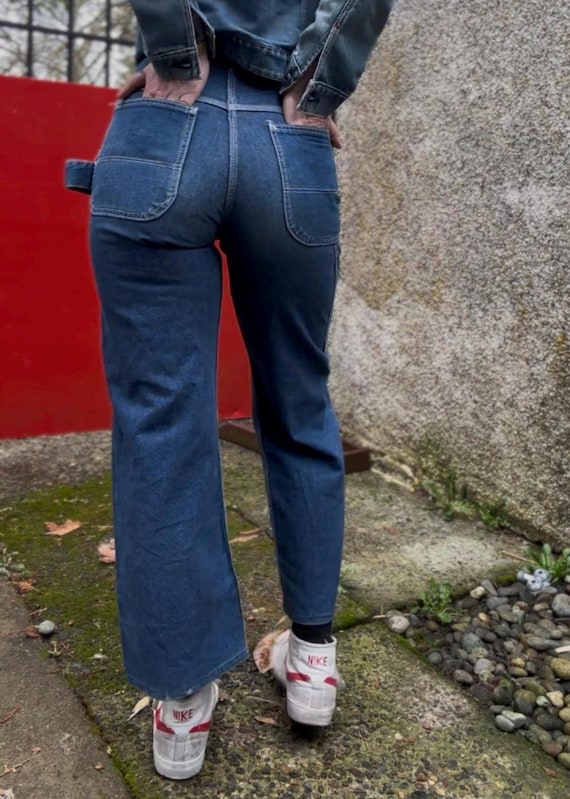 70's Pointer Brand Carpenter Denim Jeans 28 Waist USA Made Rare