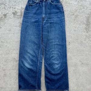 1947 Levi&#39;s 701 XX Big E redline selvedge denim jeans v-steek enkele steek enkelzijdig big e rode lip 40s 50s VS echte vintage 701&#39;s 701xx