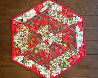 Table runner, octagon, Christmas