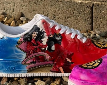 Anpassade tecknade skor personliga färgglada sneakers gåva