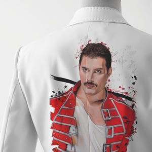 Hand Painted Queen Denim Jacket | Custom Artwork on Clothing |Gift for Her | Personalized Streetwear | Artistic Jean Jacket |