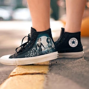 Hand-Painted Custom Sneakers – Unique Artistic Shoes, Personalized Gift for Her