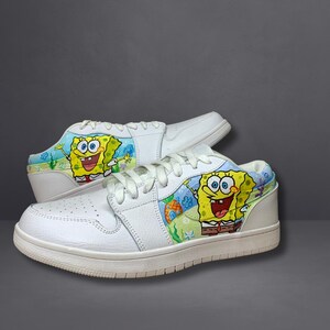 Custom Painted Sneakers – Hand Painted Shoes – Fan Art Sneakers – Unique Gift – Game Theme Footwear