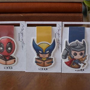 Marvels Magnetic Bookmark: Deadpool, Wolverine & Thor