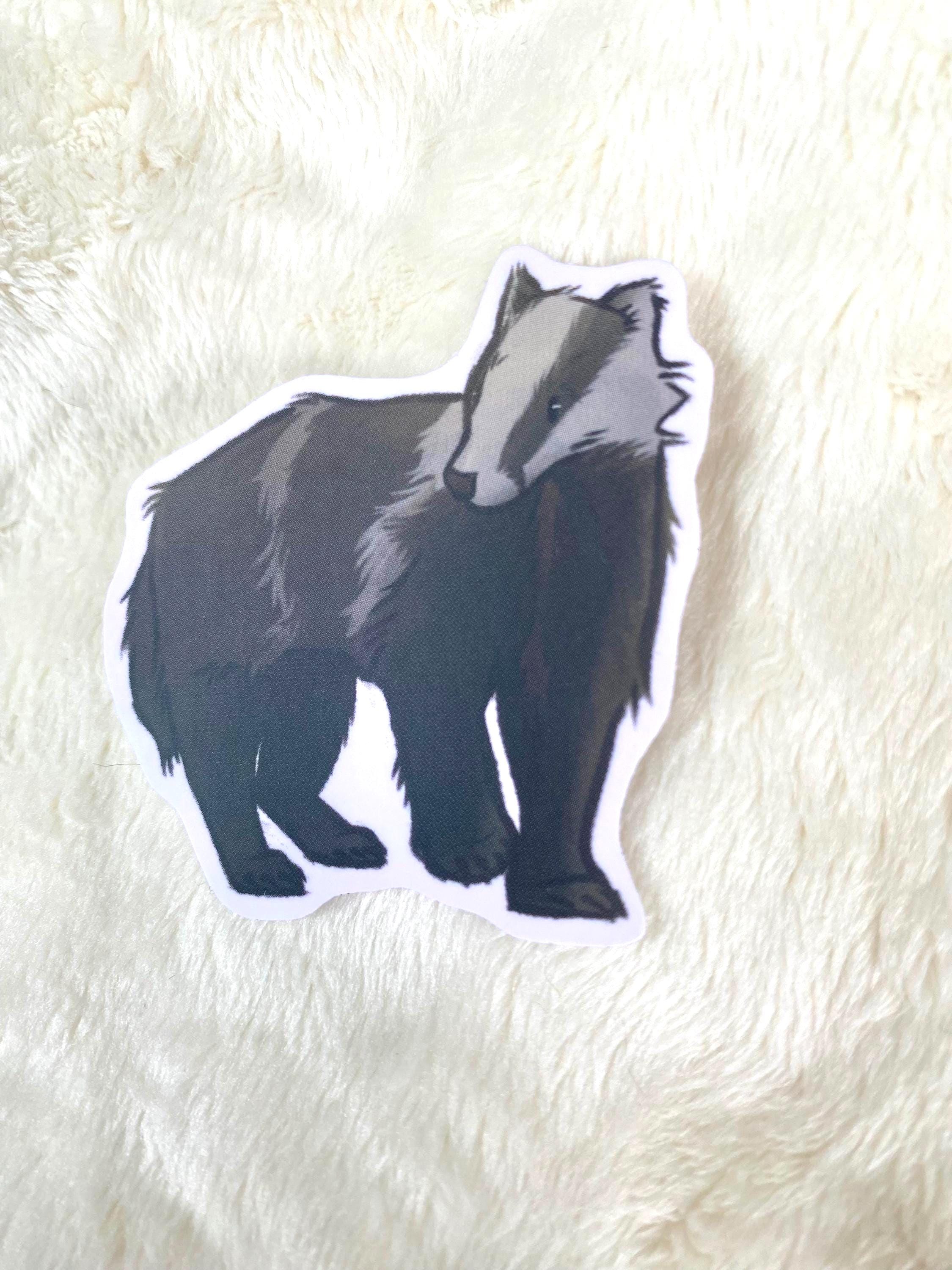 Badger Sticker | Matte Vinyl Waterproof Decal - Etsy