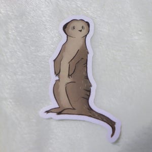 Erdmännchen | Vinyl Aufkleber, Matte Oberfläche, Cute, Tier Aufkleber, Erdmännchen, Wüstentier