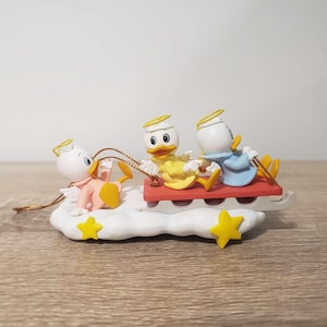 Vintage Grolier Disney Huey Dewey and Louie Christmas Ornament