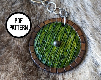 Hobbit Door Leather Keychain PDF Pattern