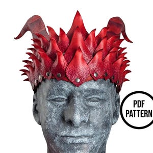 Dragon Crown - PDF Pattern for Leather or Foam