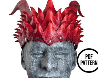 Dragon Crown - PDF Pattern for Leather or Foam