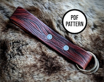 Falda de cuero con veta de madera Hike - Patrón PDF para marroquinería