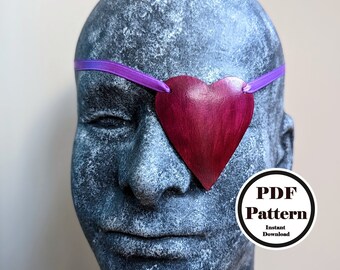 Eyepatch Pattern 5-Pack - PDF Pattern for Leather or other Materials