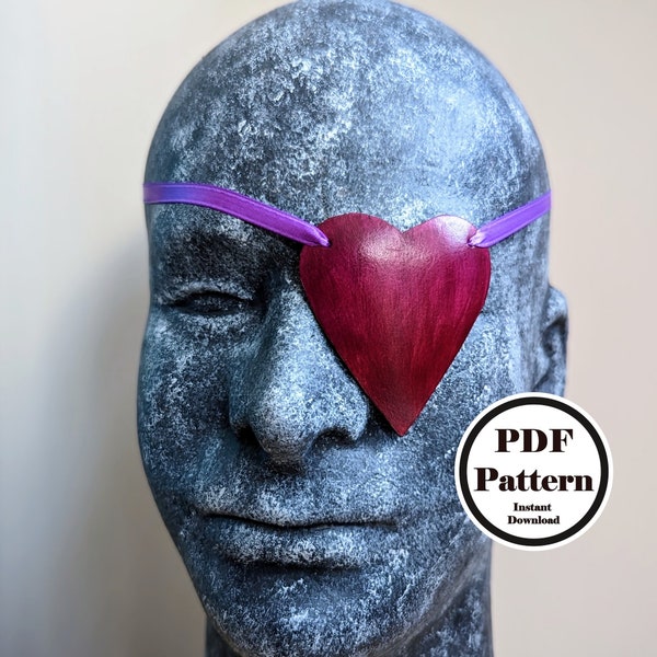 Eyepatch Pattern 5-Pack - PDF Pattern for Leather or other Materials