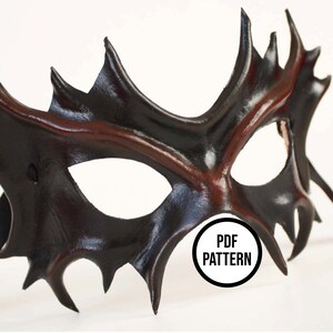 Leather Mask Pattern PDF Pattern for Leatherwork - Etsy Canada