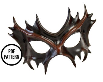 Leather Mask Pattern - PDF Pattern for Leatherwork