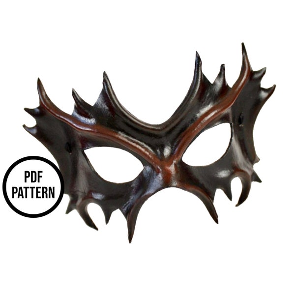 Leather Mask Pattern - PDF Pattern for Leatherwork