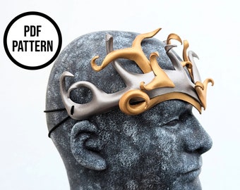 Ice Queen Leather Crown - PDF Pattern for Leather