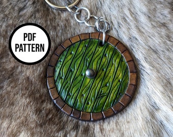 Hobbit Door Leather Keychain PDF Pattern