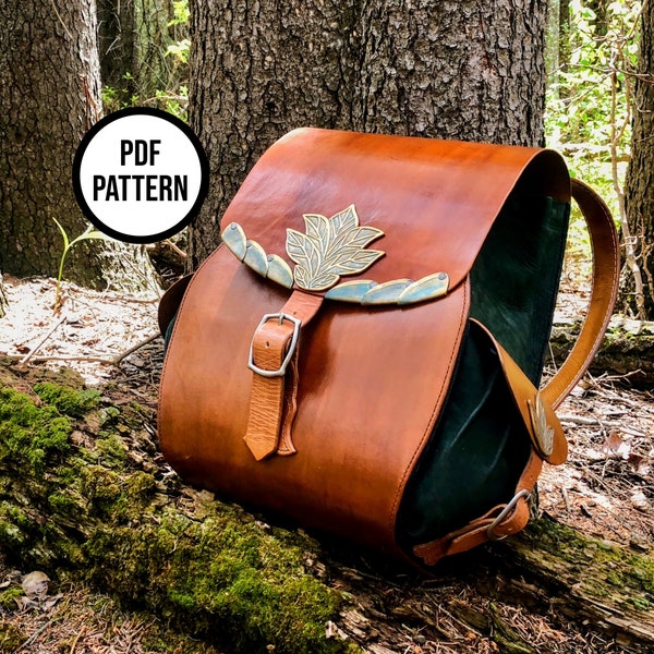 Hobbit Backpack PDF Pattern for Leatherwork