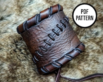 Puño de cuero Floki - Patrón PDF para cosplay cotidiano de marroquinería