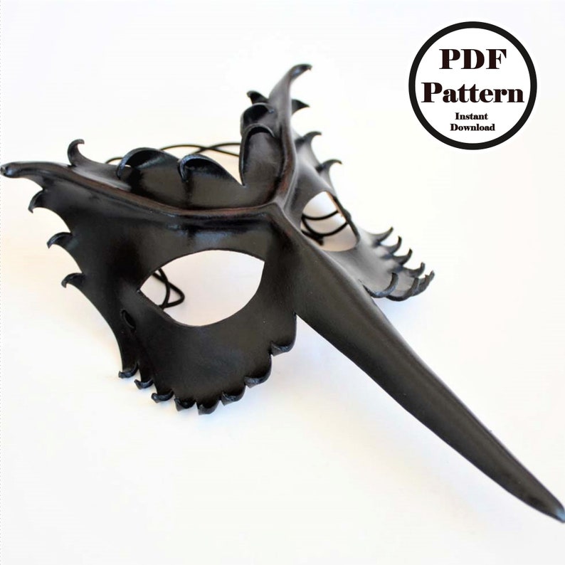 Bird Mask PDF Pattern for Leather - Etsy