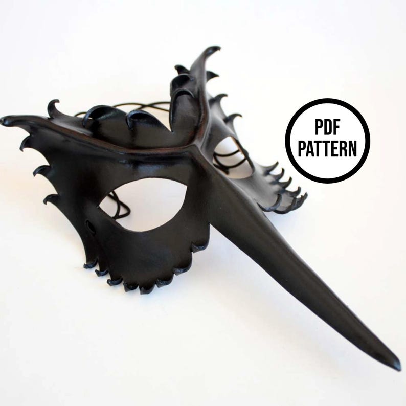 Bird Mask PDF Pattern for Leathercraft - Etsy