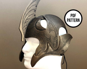 Elven Helm - PDF Pattern for EVA Foam & Leather