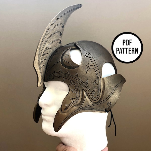 Dragon Helm Template Etsy Dragon Helm Template Etsy