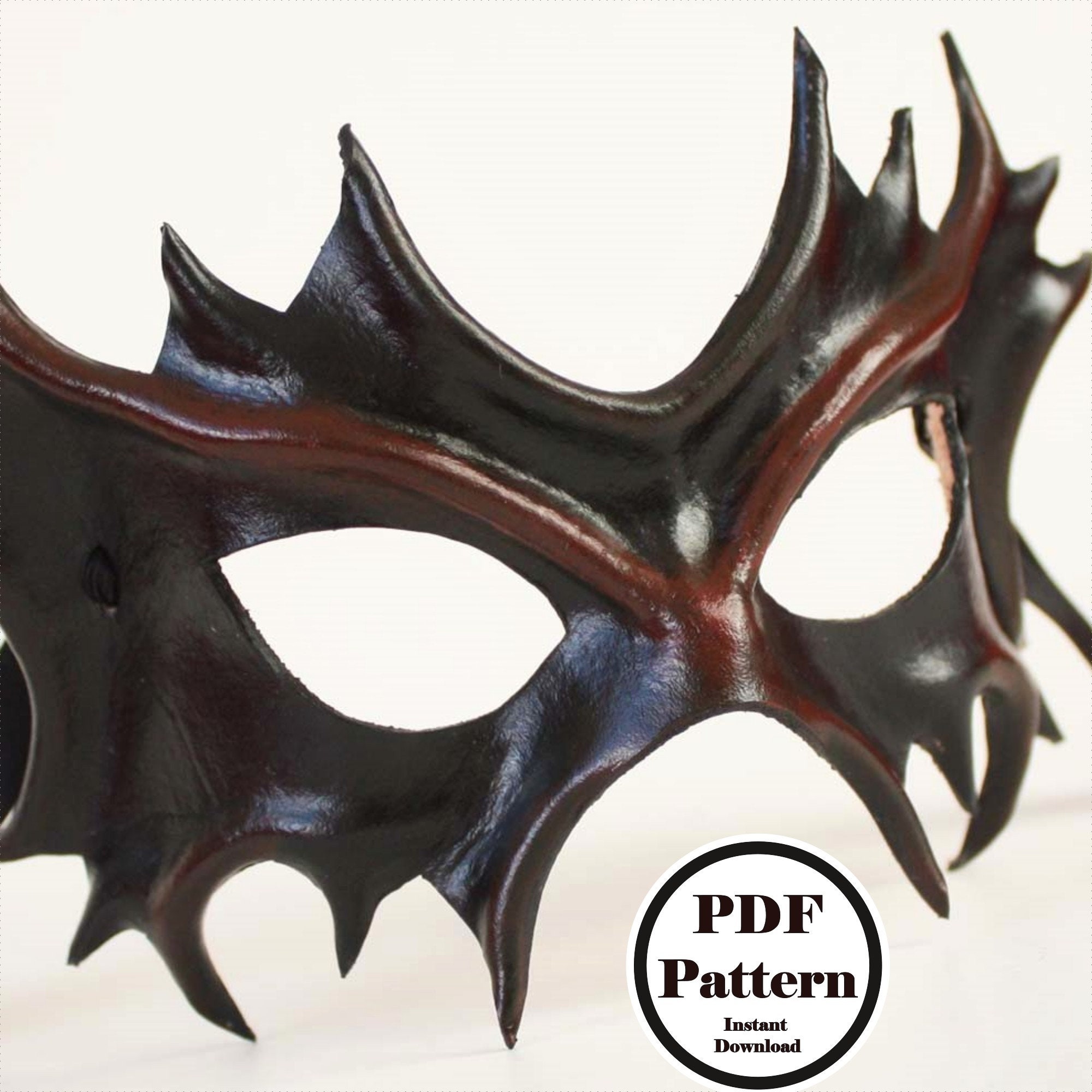 Leather Mask Pattern PDF Pattern for Leatherwork Etsy Canada