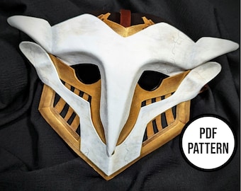 Ekko Mask Pattern from Arcane - PDF Pattern for Leather