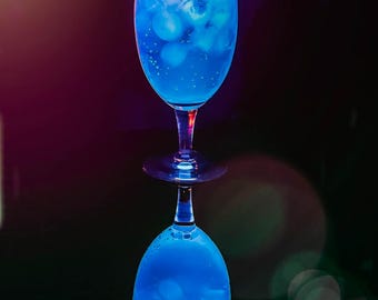 Happy Hour Cocktail Glass Photograph