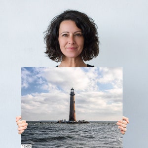 Sand Island Lighthouse off Dauphin Island Alabama Photograph image 8