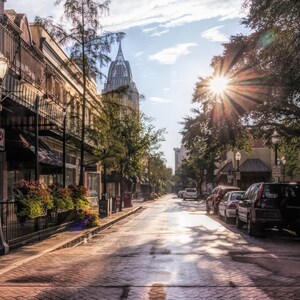 Sunrise on Lower Dauphin Street Mobile AL Photograph