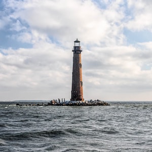 Sand Island Lighthouse off Dauphin Island Alabama Photograph