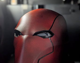 3D Printed Red Hood Helmet: Textured Cosplay Mask