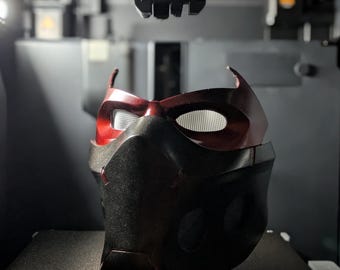 3D Printed Red Hood Mask, DC Cosplay
