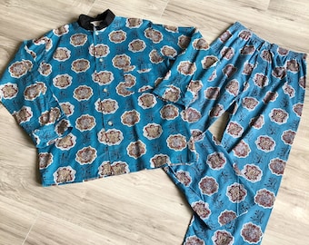 60s/70s Van Heusen Asian Inspired Mid Century Pajama Set