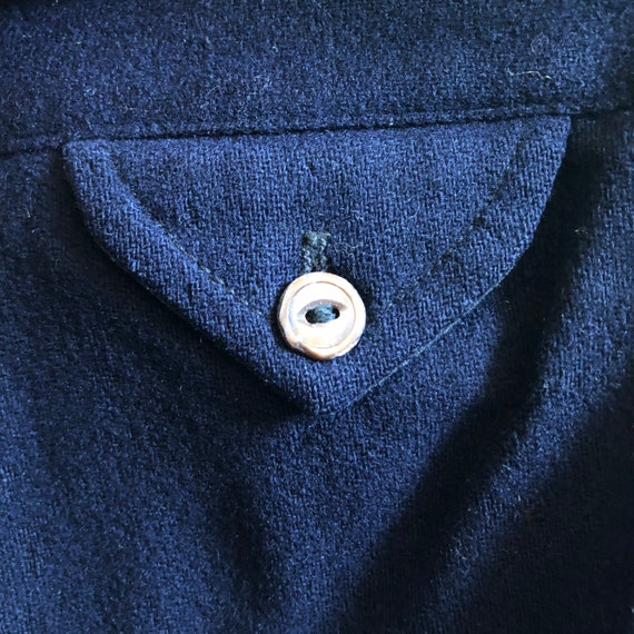 30s Kids Vintage Jackie Jumper Navy Wool High Wai… - image 3