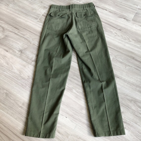 70s OG-507 Military Utility Army Field Trousers T… - image 3