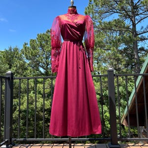 Merlot Long Dress - Etsy