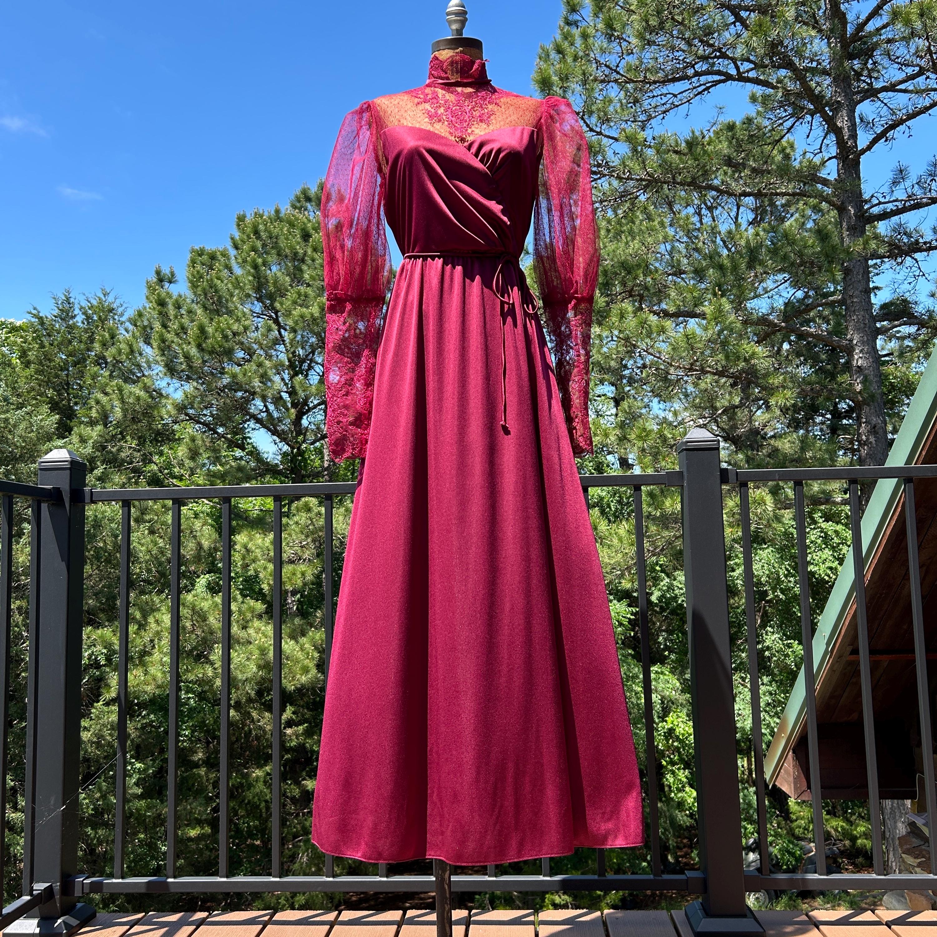 Vintage 70s Maxi Dress - Etsy