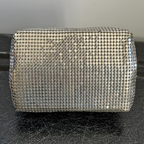 Vintage 40s Whiting and Davis Small Silver Mesh M… - image 4