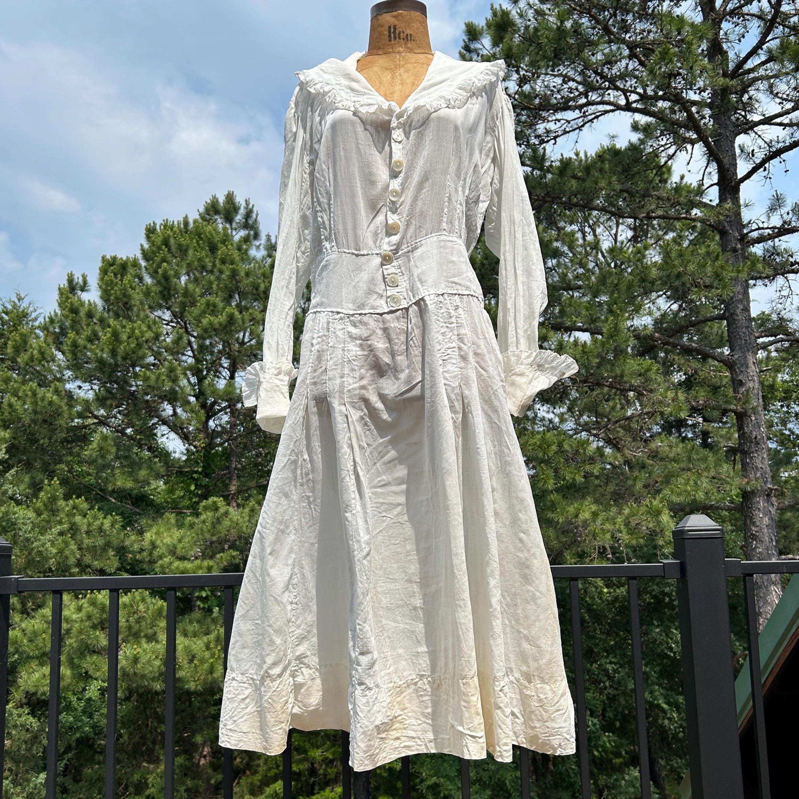 1900s Ruffle Dress - Etsy 1900s Ruffle Dress - Etsy